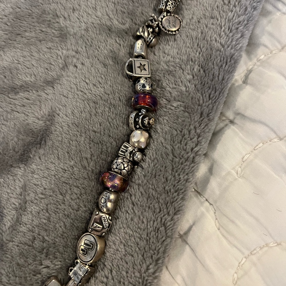 Elegant Silver Charm Bracelet PANDORA - Picture 3 of 6